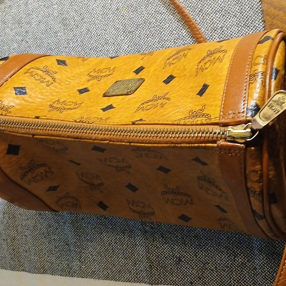 MCM Visetos Barrel Bag in Cognac - Picture 15 of 15